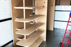 andrei's moving work gallery shelf installation